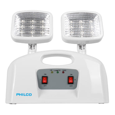 Lámpara de Emergencia Philco 2 Focos LED Recargable