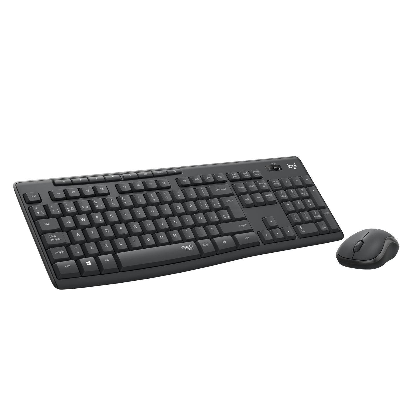 Combo Mouse y Teclado Logitech MK295 Negro