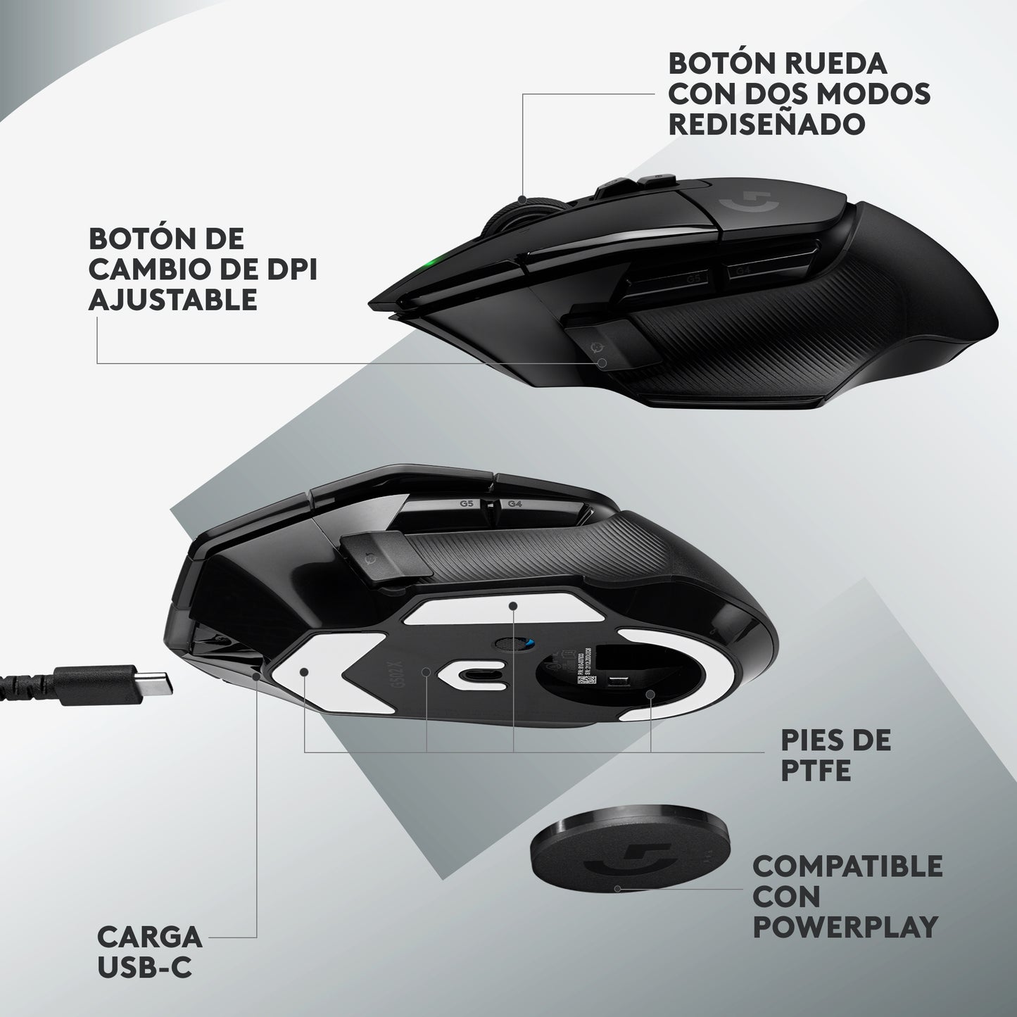 Mouse De Juego Logitech G502 X Negro