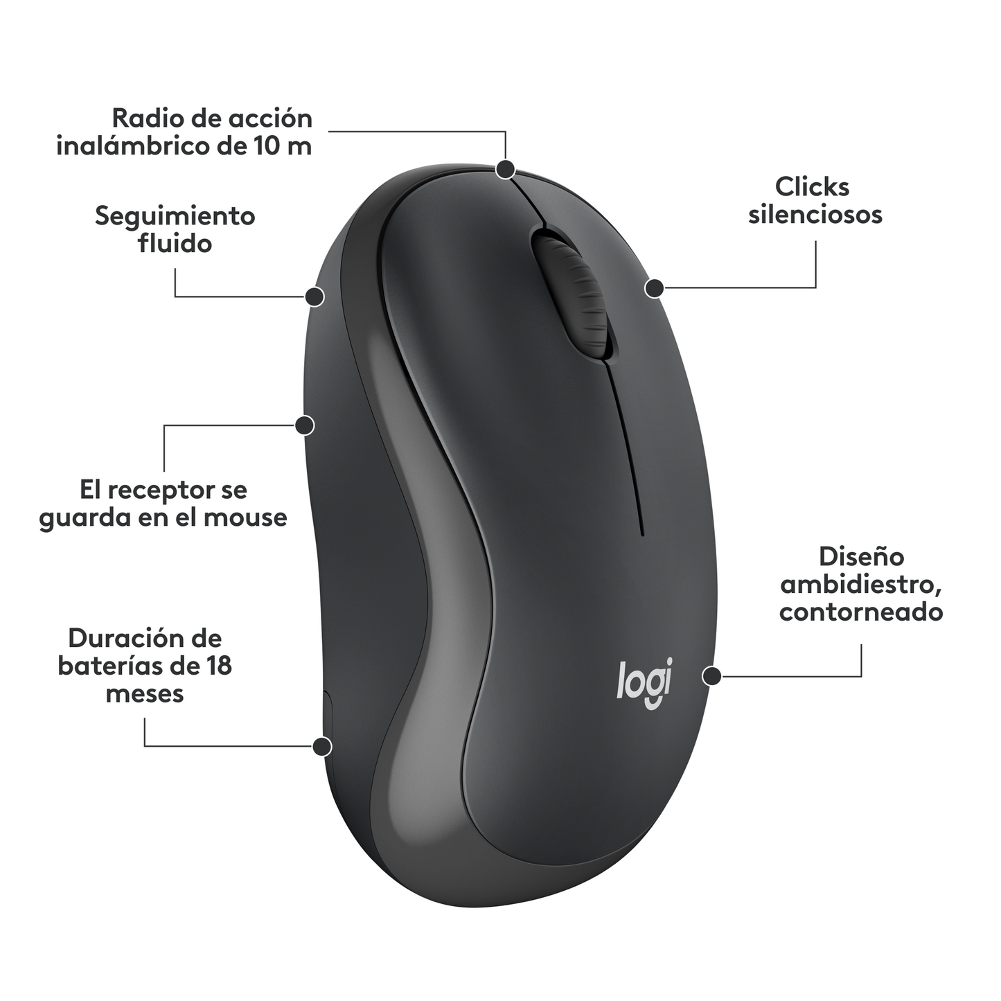 Combo Mouse y Teclado Logitech MK295 Negro