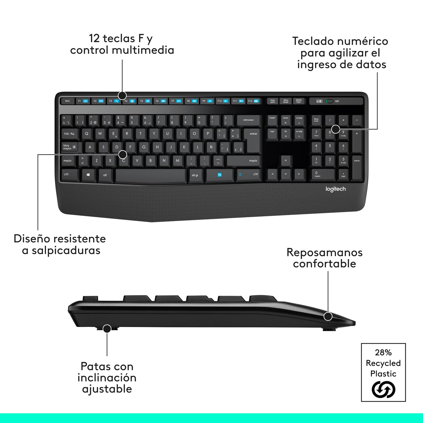 Combo Teclado y Mouse Logitech MK345