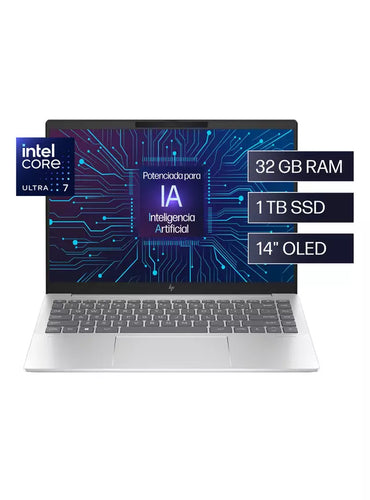 Notebook HP Pavilion Plus 14-ew1001la Reacondicionado | Intel Core Ultra 7 | 32GB RAM | 1TB SSD | 14" 3K 120Hz