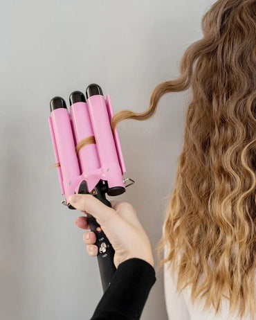 Ondulador Waver Jumbo De 3 Barriles Revlon Rosa