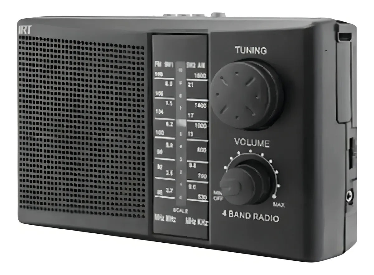 Radio Portátil Recargable IRT FM / AM USB MP3 con Pilas
