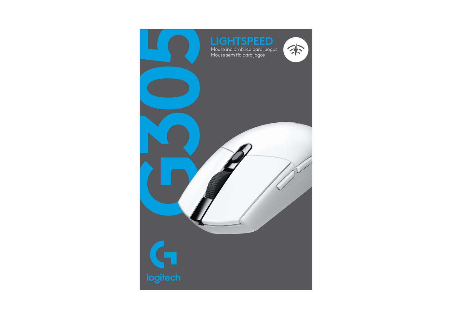Mouse Gamer Inalámbrico Logitech G305 LIGHTSPEED - Blanco