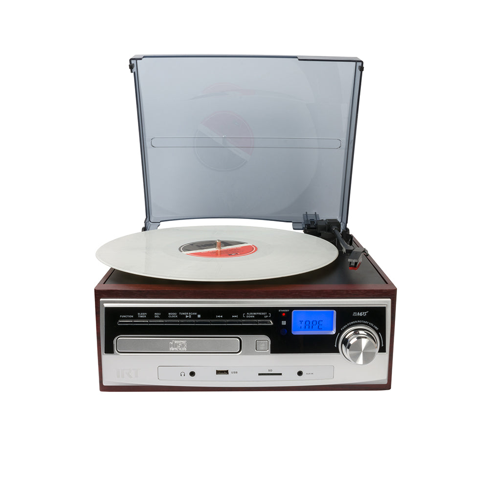 Tornamesa IRT BT-Aux-Cassette-CD-USB-SD-FM