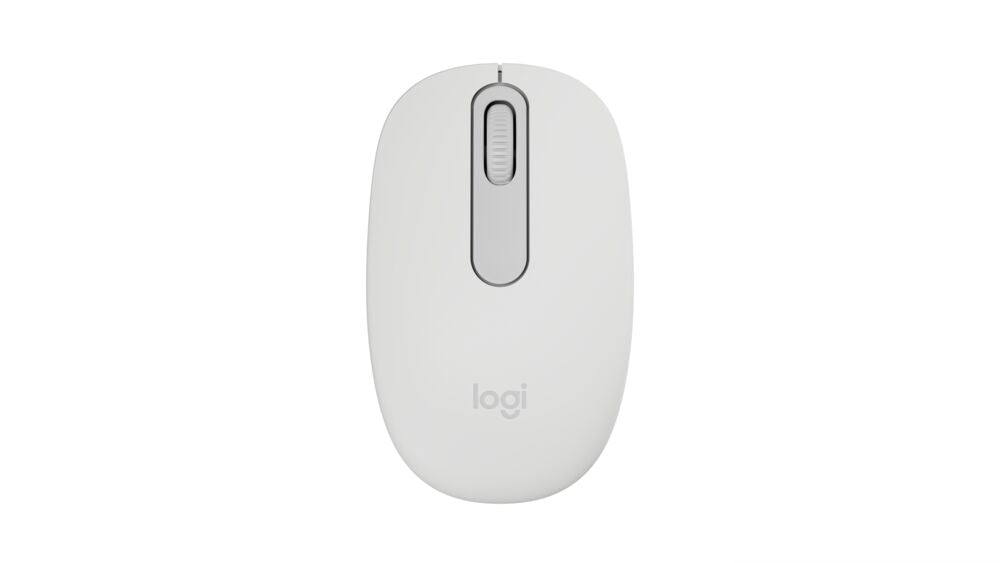 Mouse Bluetooth Logitech M196 Blanco - Inalámbrico Compacto Silent Click