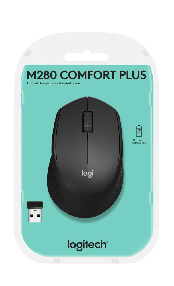 Mouse Inalámbrico Logitech M280 Negro