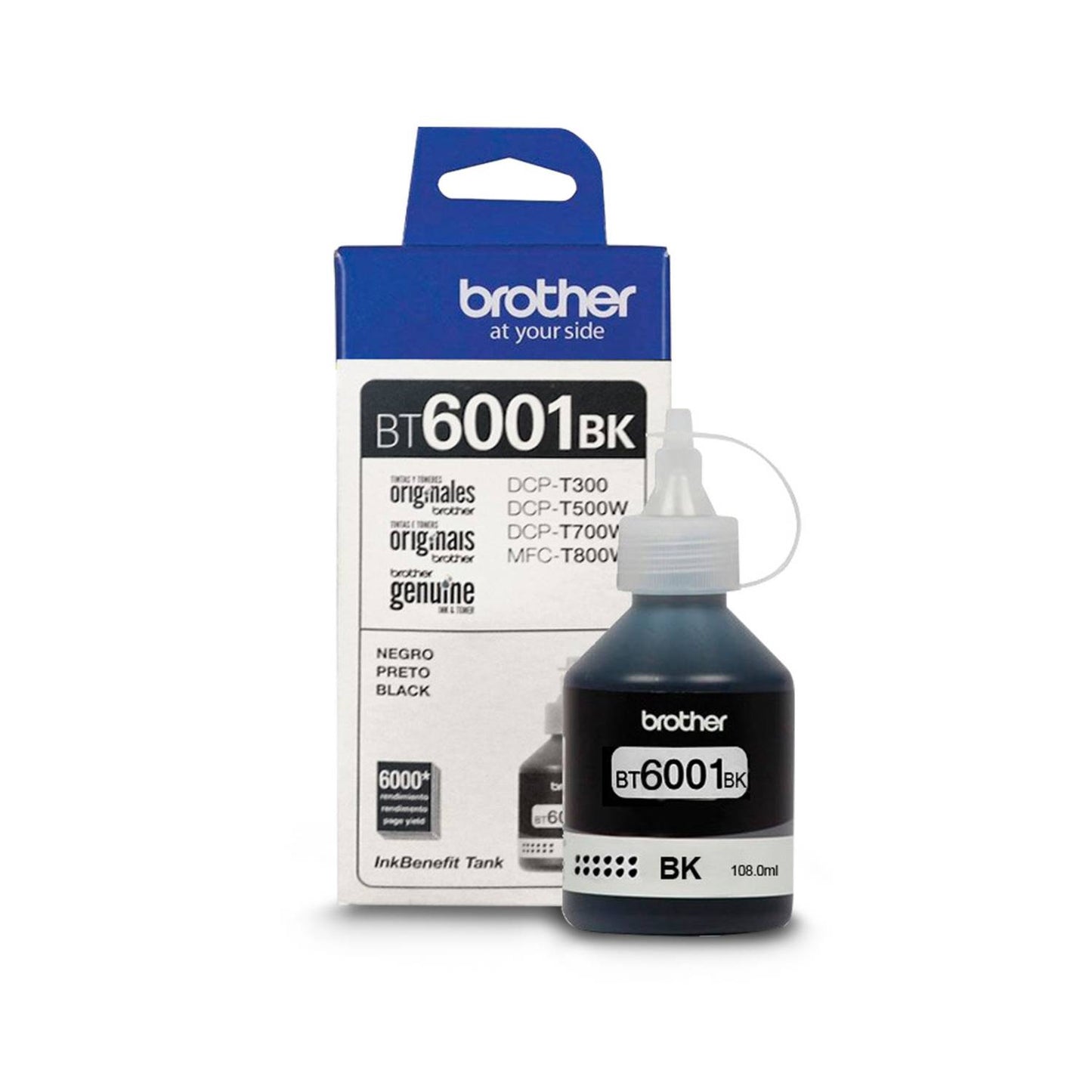 Tinta Brother BT6001BK Negro 108ML Original
