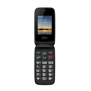 Teléfono Senior MLAB Shell 4G SOS 2.8” Plegable Negro