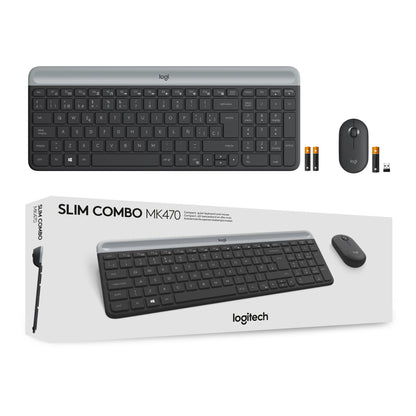 Combo Logitech Teclado y Mouse MK470 Slim
