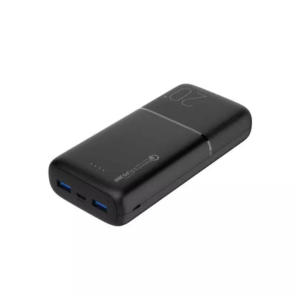 bateria externa de carga rapida 20w 20000 mah dusted negra