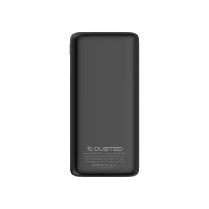 bateria externa de carga rapida 20w 20000 mah dusted negra
