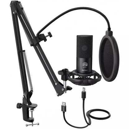 Micrófono Fifine T669 Condensador Cardioide USB con Brazo