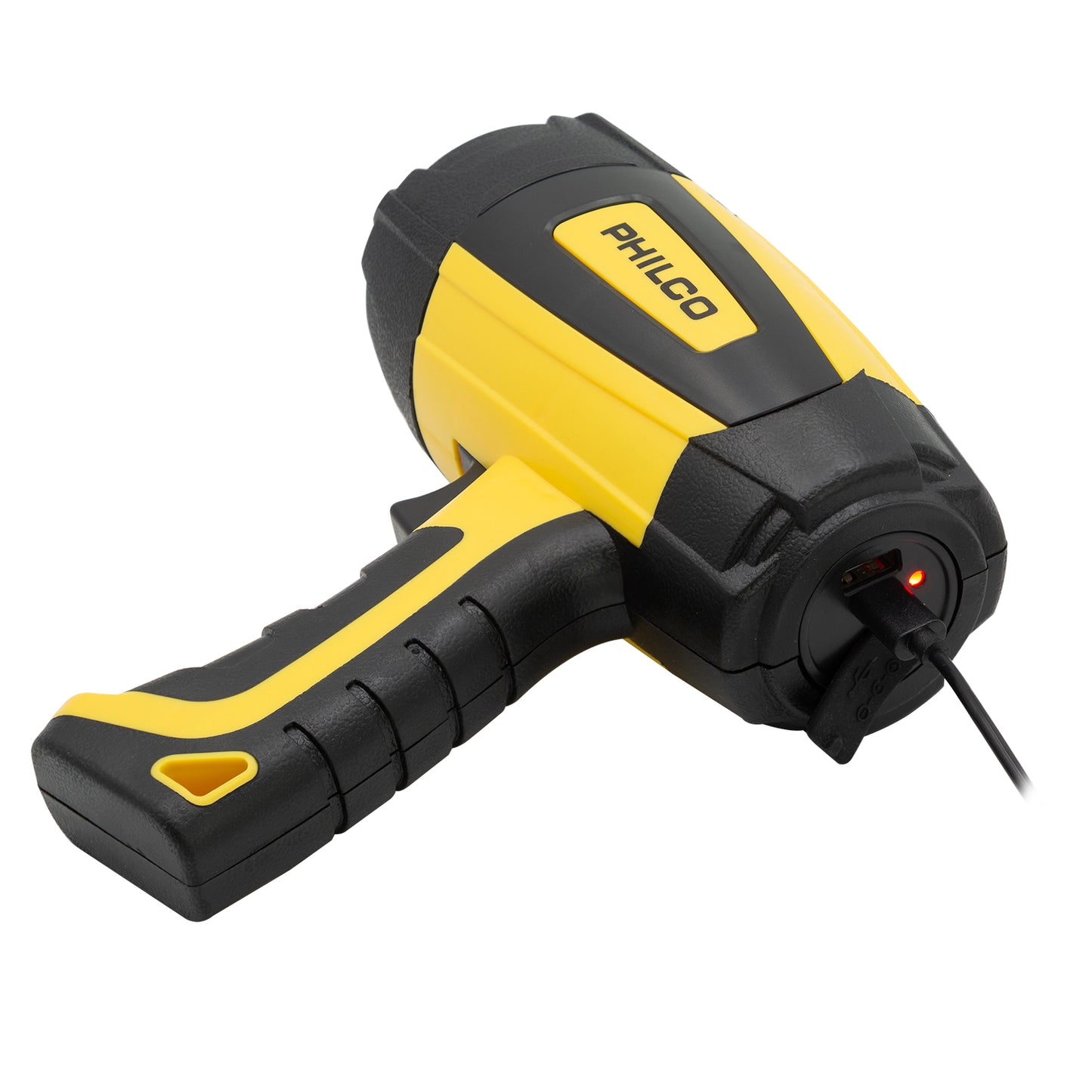 Foco Linterna Recargable LED High-Power Philco 2000mAh USB Amarillo