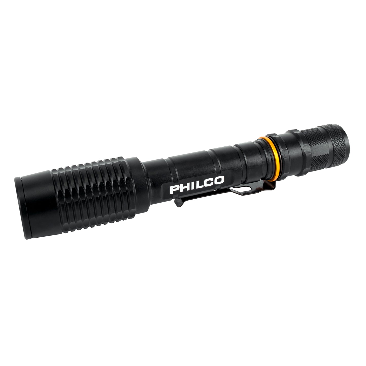 Linterna Swat Recargable LED Philco SW930 3W Zoom Ajustable Negro