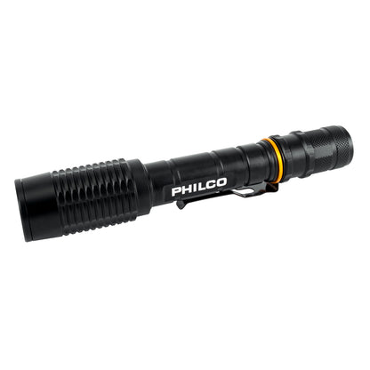 Linterna Swat Recargable LED Philco SW930 3W Zoom Ajustable Negro