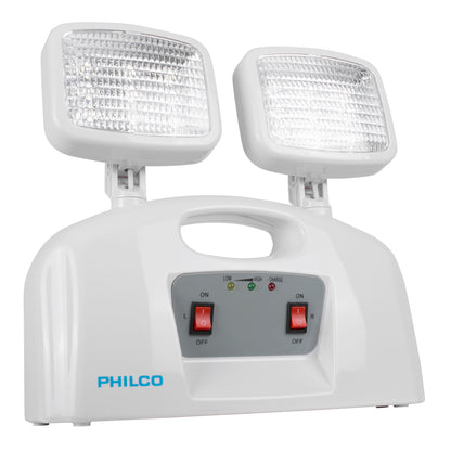 Lámpara de Emergencia Philco 2 Focos LED Recargable