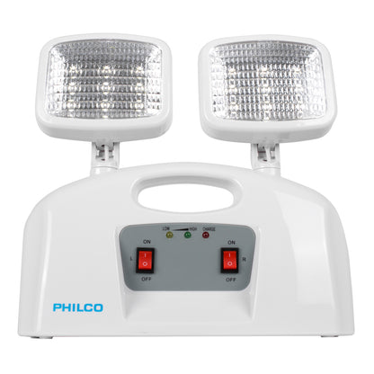 Lámpara de Emergencia Philco 2 Focos LED Recargable