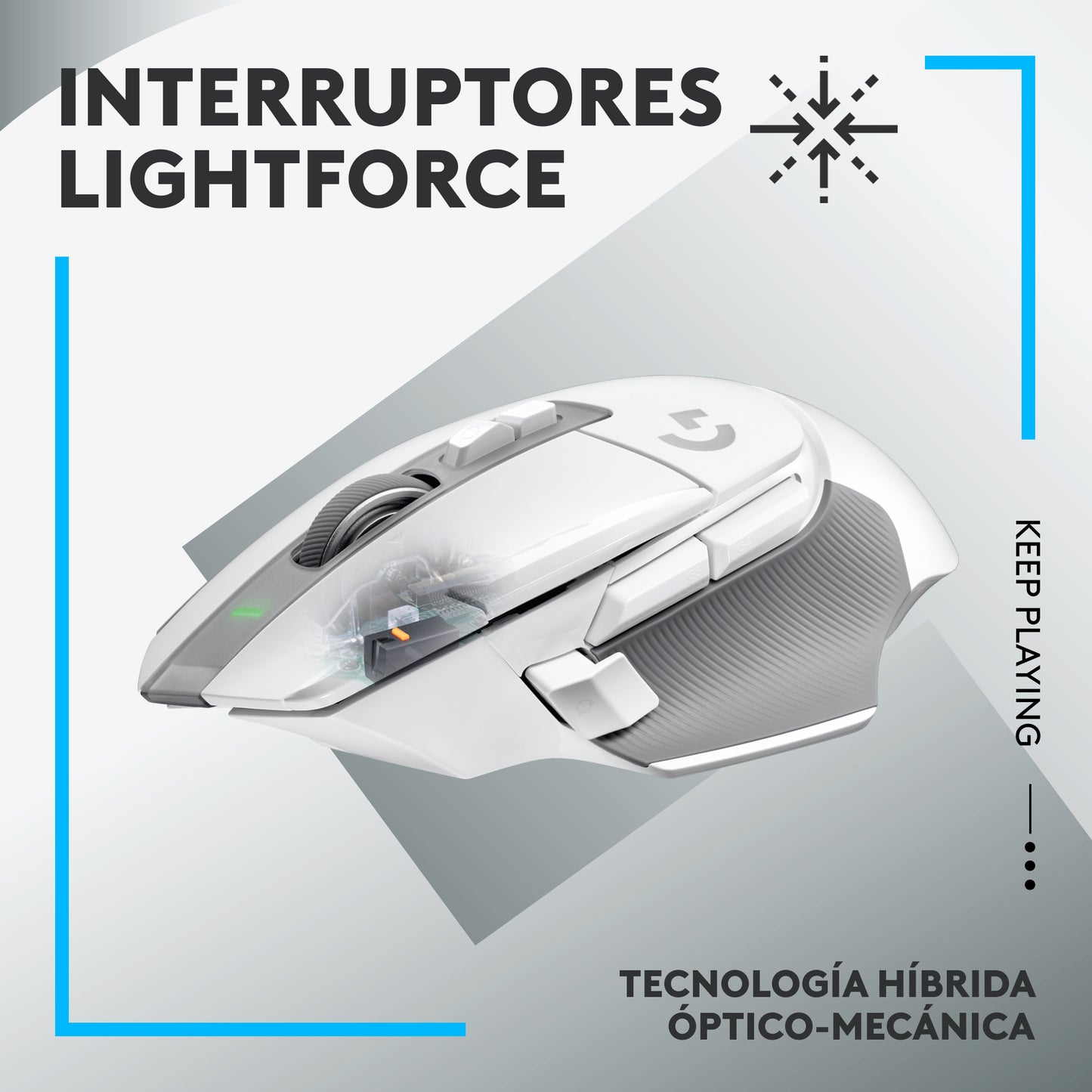 Mouse De Juego Logitech G502 X Blanco