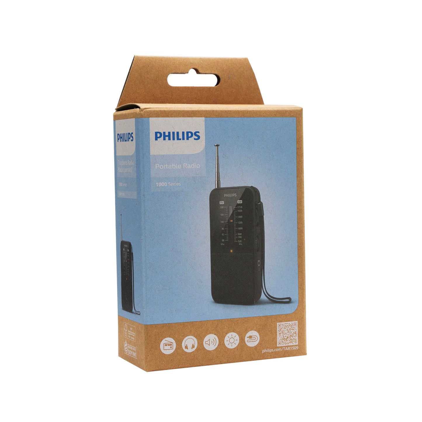 Radio Portátil Philips TAR1509 FM/AM Analógica Negro