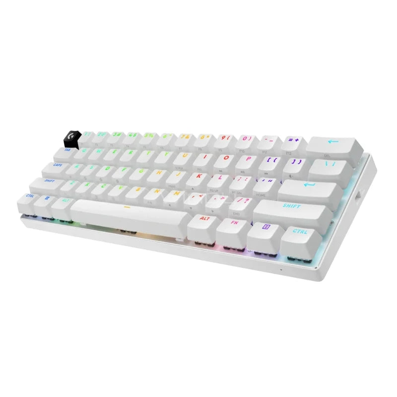 Teclado Gamer Inalámbrico Logitech G PRO X 60 LIGHTSPEED RGB Switch Táctil – Blanco Inglés