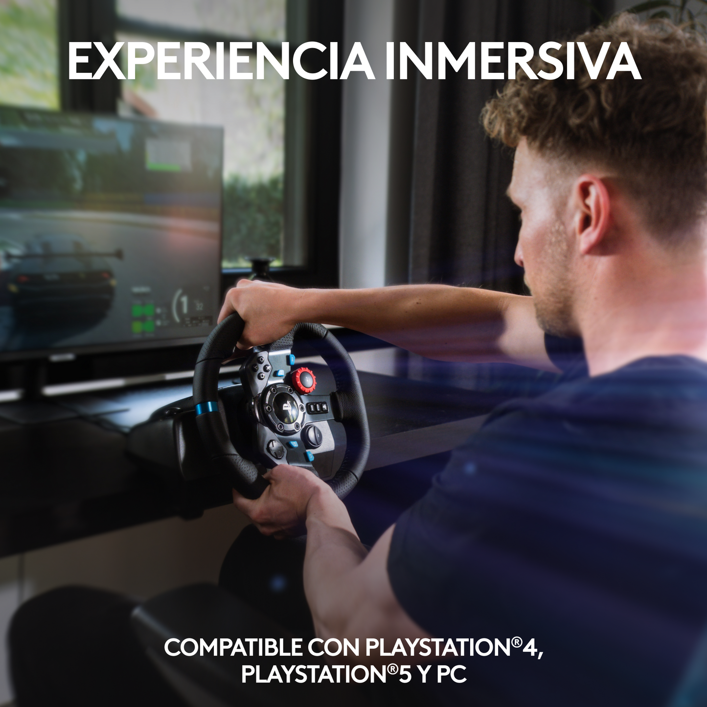 Volante Logitech G29 con Pedales para PS3, PS4, PS5 y PC