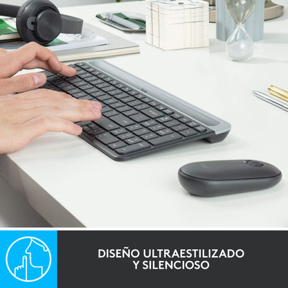 Combo Logitech Teclado y Mouse MK470 Slim