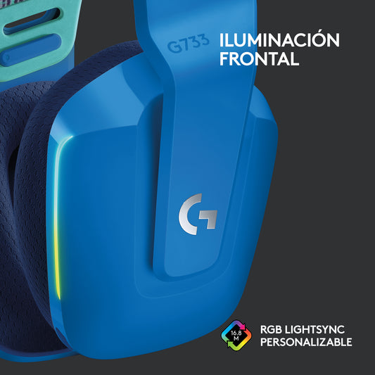 Audifonos Gamer G733 Azul Lightspeed