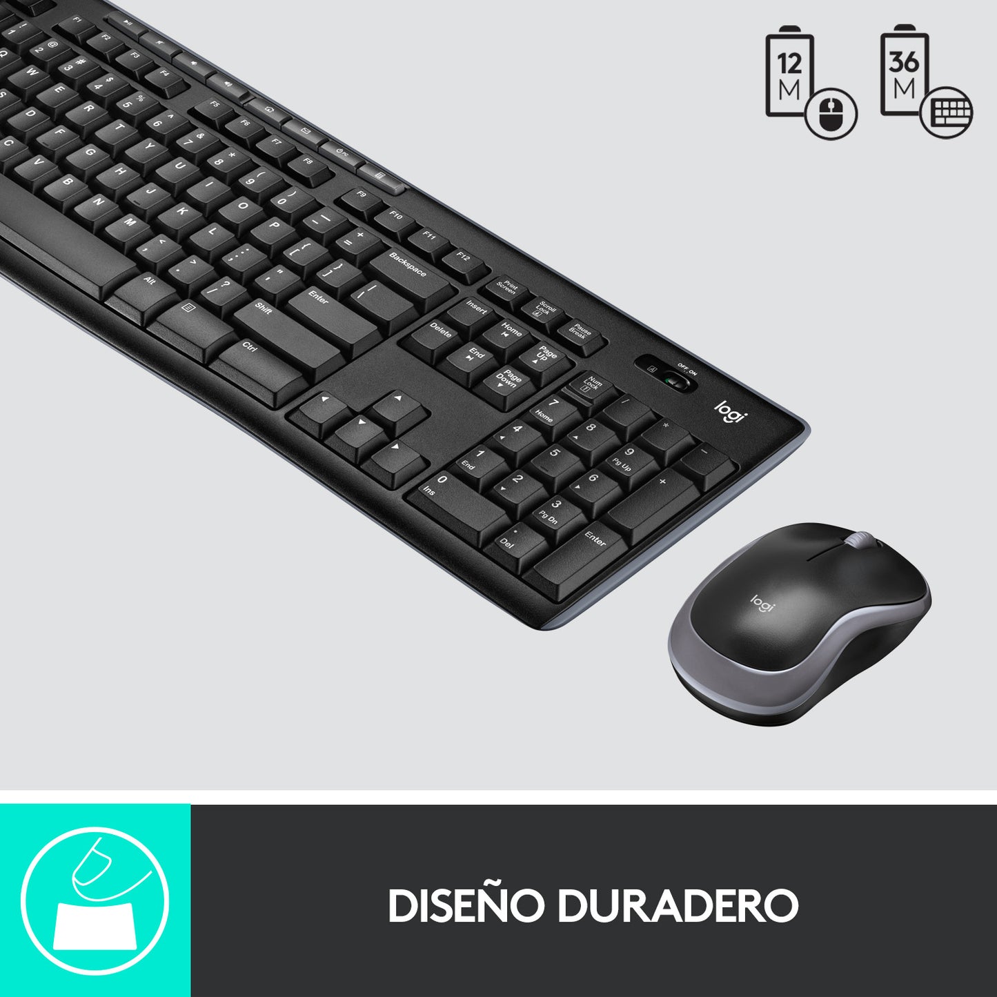 Kit Teclado y Mouse inalambrico MK270 Español