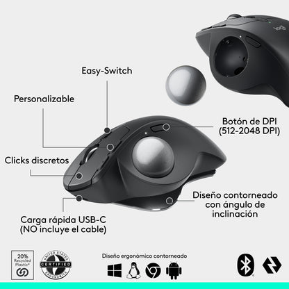 Mouse Bluetooth Ergo Mx S
