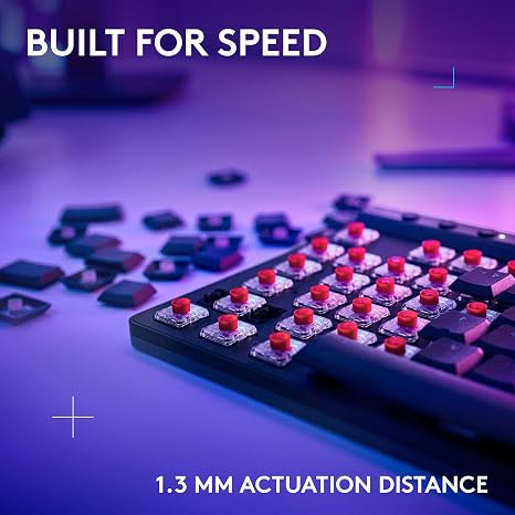 Teclado Gamer Inalámbrico Logitech G PRO X TKL LIGHTSPEED Blanco Inglés