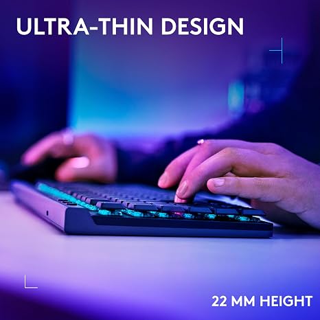 Teclado Gamer Inalámbrico Logitech G PRO X TKL LIGHTSPEED Blanco Inglés
