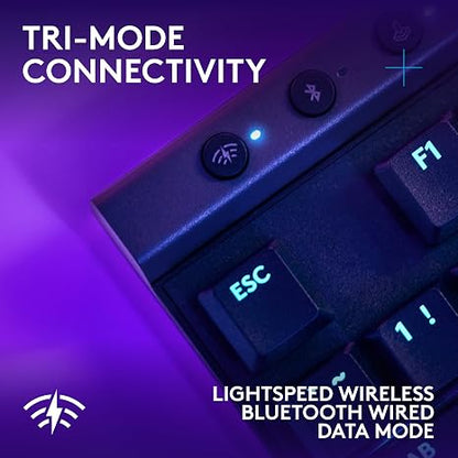 Teclado Gamer Inalámbrico Logitech G PRO X TKL LIGHTSPEED Blanco Inglés