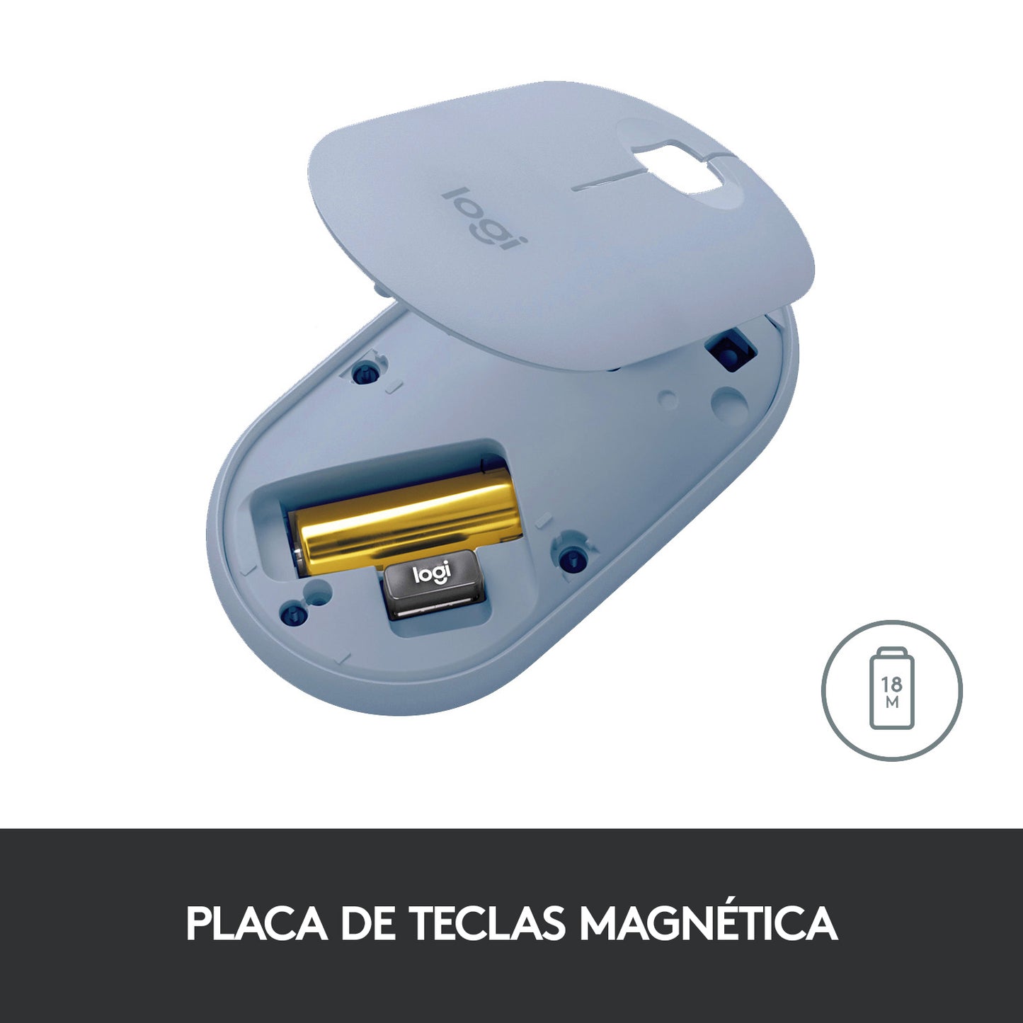 Mouse Logitech Pebble M350 Azul Wireless