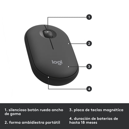 Combo Logitech Teclado y Mouse MK470 Slim