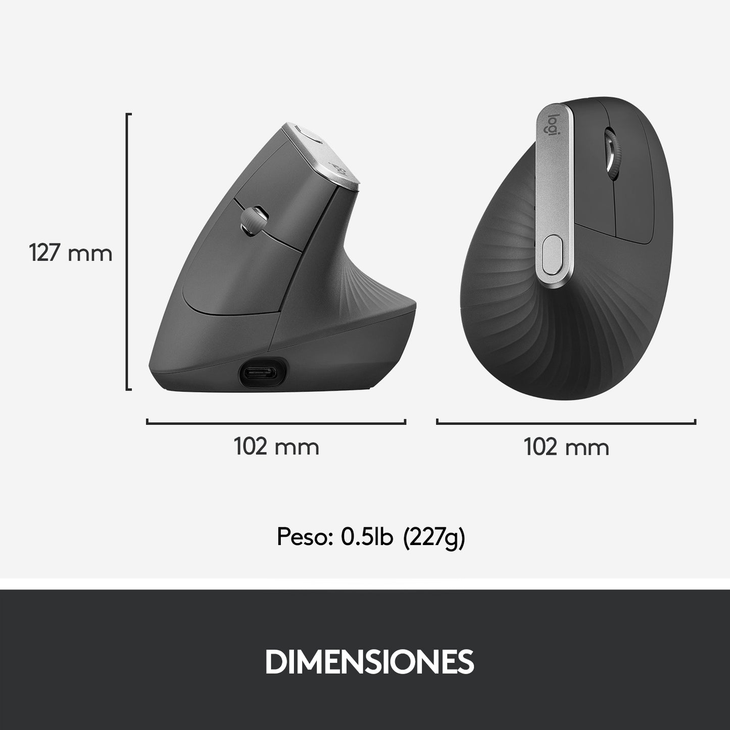 Mouse Inalámbrico Logitech Mx Vertical