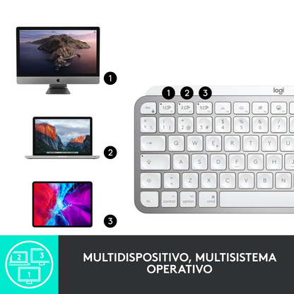 Teclado Logitech Mx Keys Mini Gris
