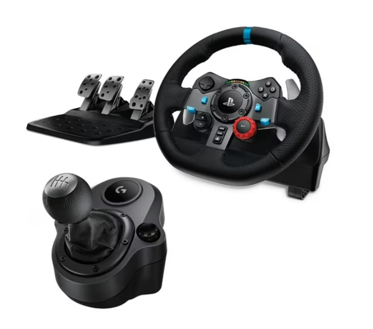 Volante Logitech con pedales G29 para Ps3 Ps4 Ps5 y PC + Palanca