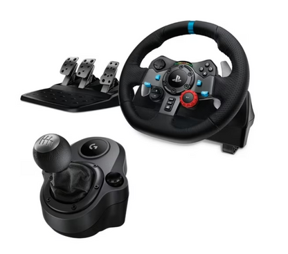 Volante Logitech con pedales G29 para Ps3 Ps4 Ps5 y PC + Palanca