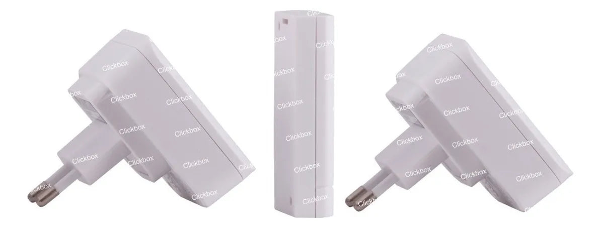 Timbre Inalámbrico Fujitel Doble Receptor 52 Melodías Blanco 180m