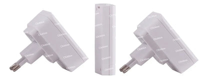 Timbre Inalámbrico Fujitel Doble Receptor 52 Melodías Blanco 180m