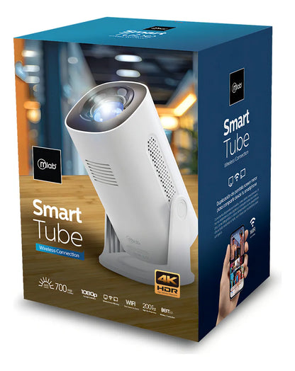 Proyector MLAB Smart Tube LED/LCD 300 ANSI HD 720p WiFi Dual Band