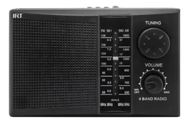 Radio Portátil Recargable IRT FM / AM USB MP3 con Pilas