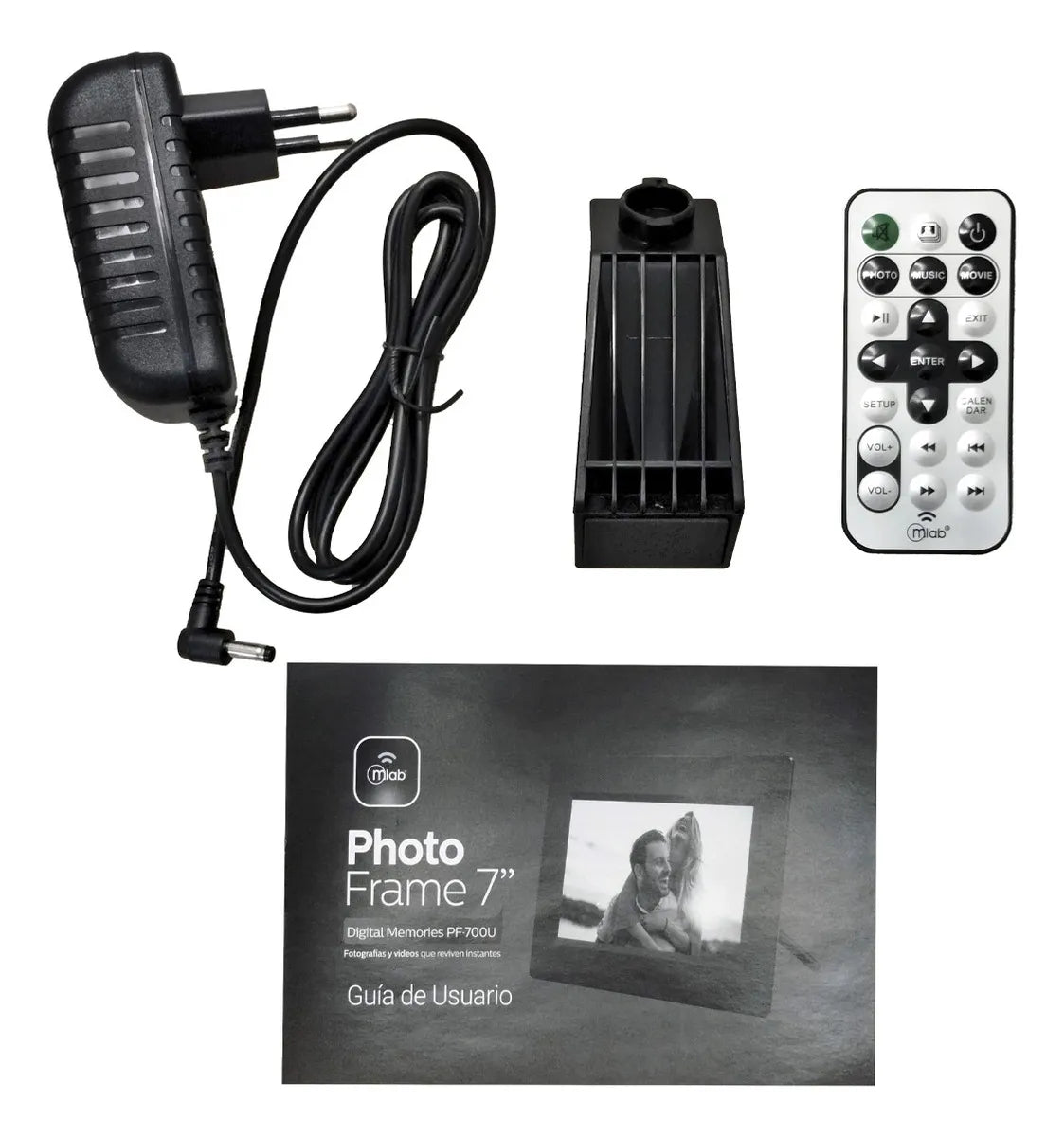 Marco Digital MLAB 7” USB/SD Photo Frame Negro PF-700U