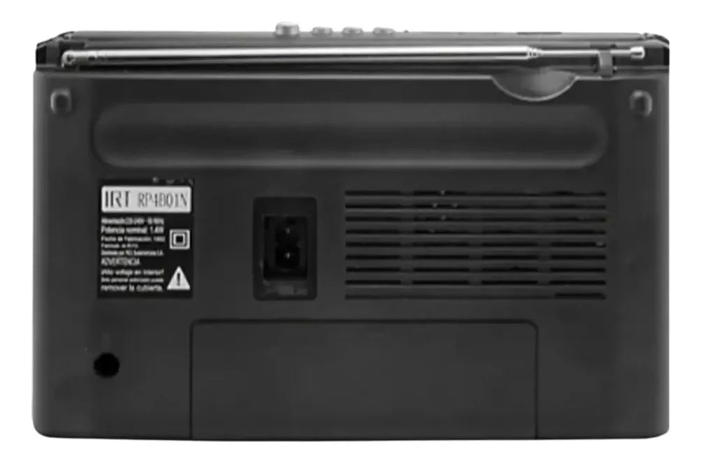 Radio Portátil Recargable IRT FM / AM USB MP3 con Pilas
