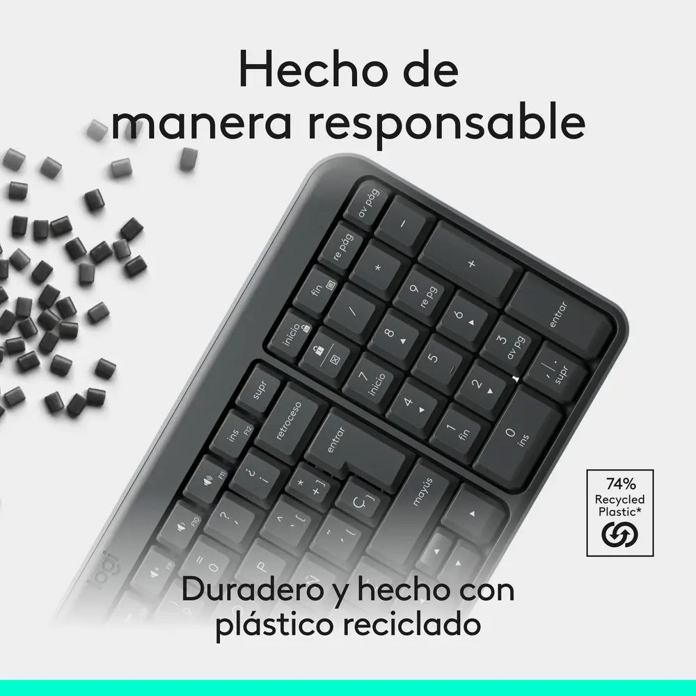 Teclado Inalámbrico Bluetooth Logitech K250 Negro
