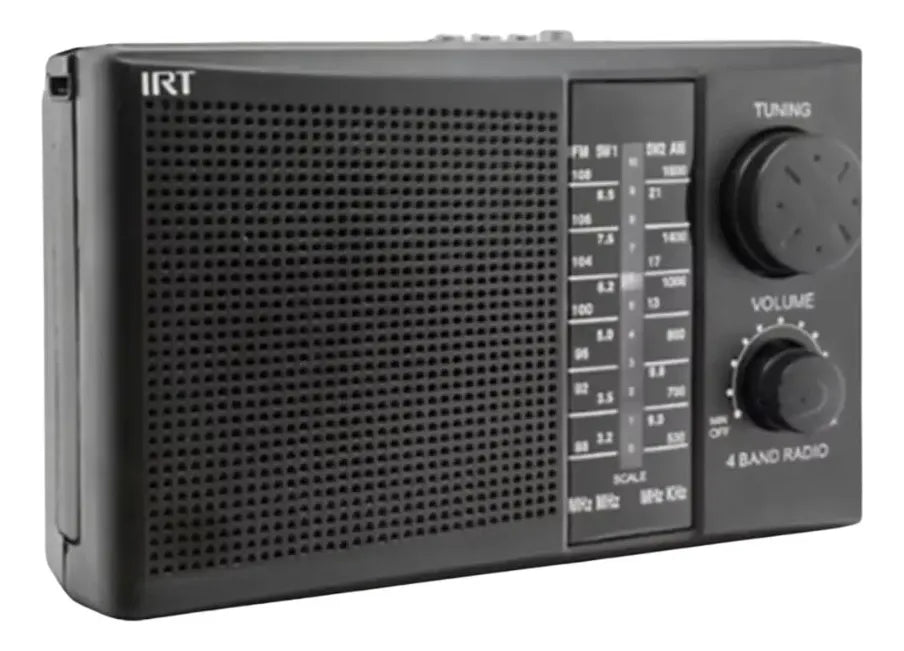 Radio Portátil Recargable IRT FM / AM USB MP3 con Pilas