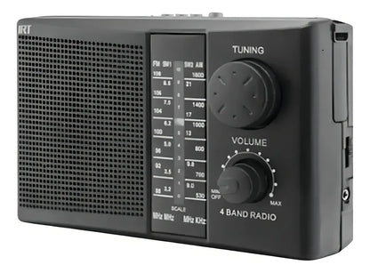 Radio Portátil Recargable IRT FM / AM USB MP3 con Pilas