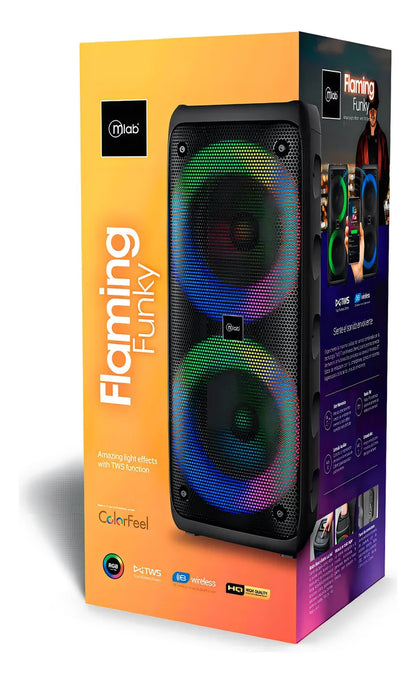 Parlante Bluetooth MLAB Funky Flaming Colorfeel